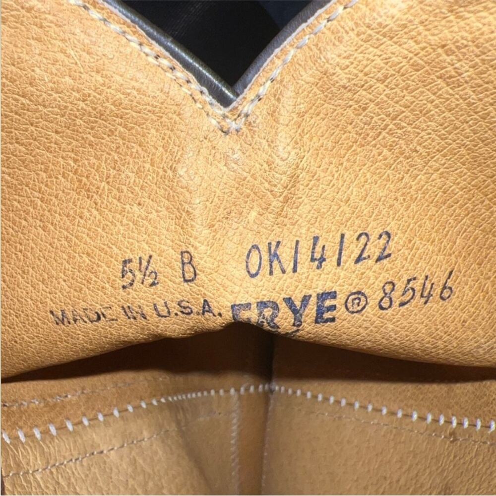 Frye Vintage braided 8546 Sabrina Knee High Tan Brown Boots size 5.5 - Picture 3 of 8
